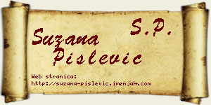 Suzana Pislević vizit kartica